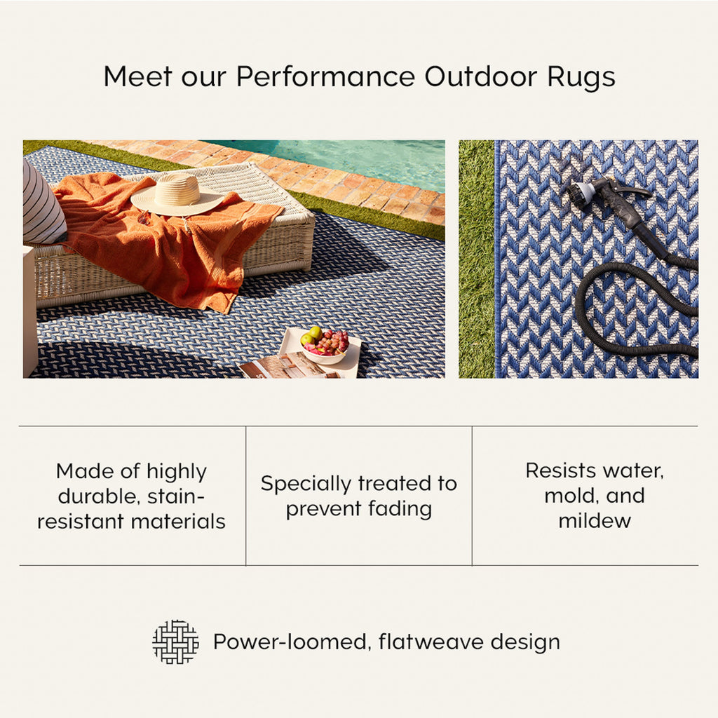 Filigree Indoor/Outdoor Flatweave Rug | Brown