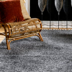 Solid Shag Rug | Dark Grey