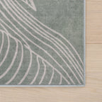 Cenavi Coastal Washable Rug | Green