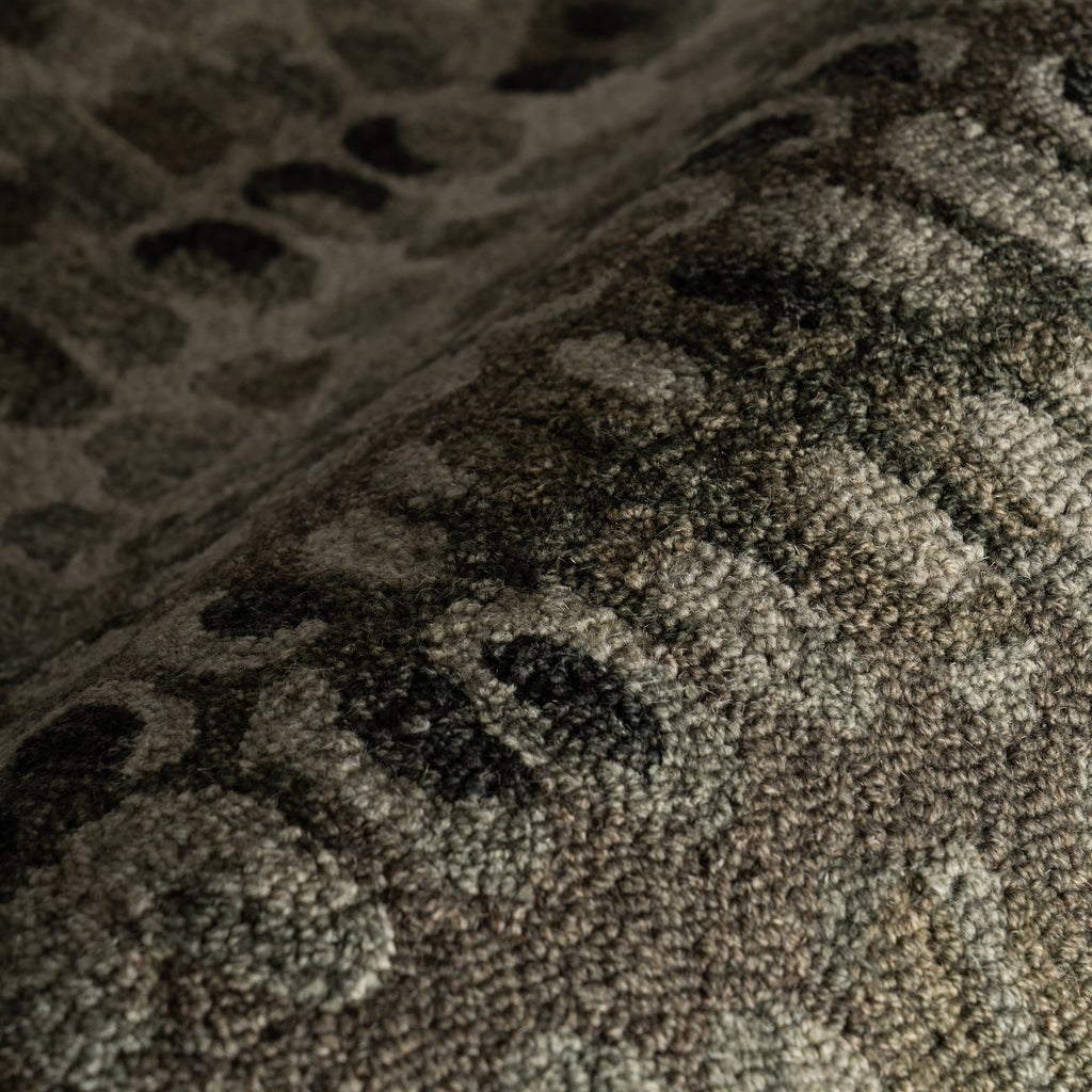 Paint Chip Hand Micro Hooked Wool Rug | Forest