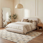 Sorelle Modern Plaid Rug | Beige