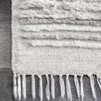 Shaggy Striated Rug | Grey