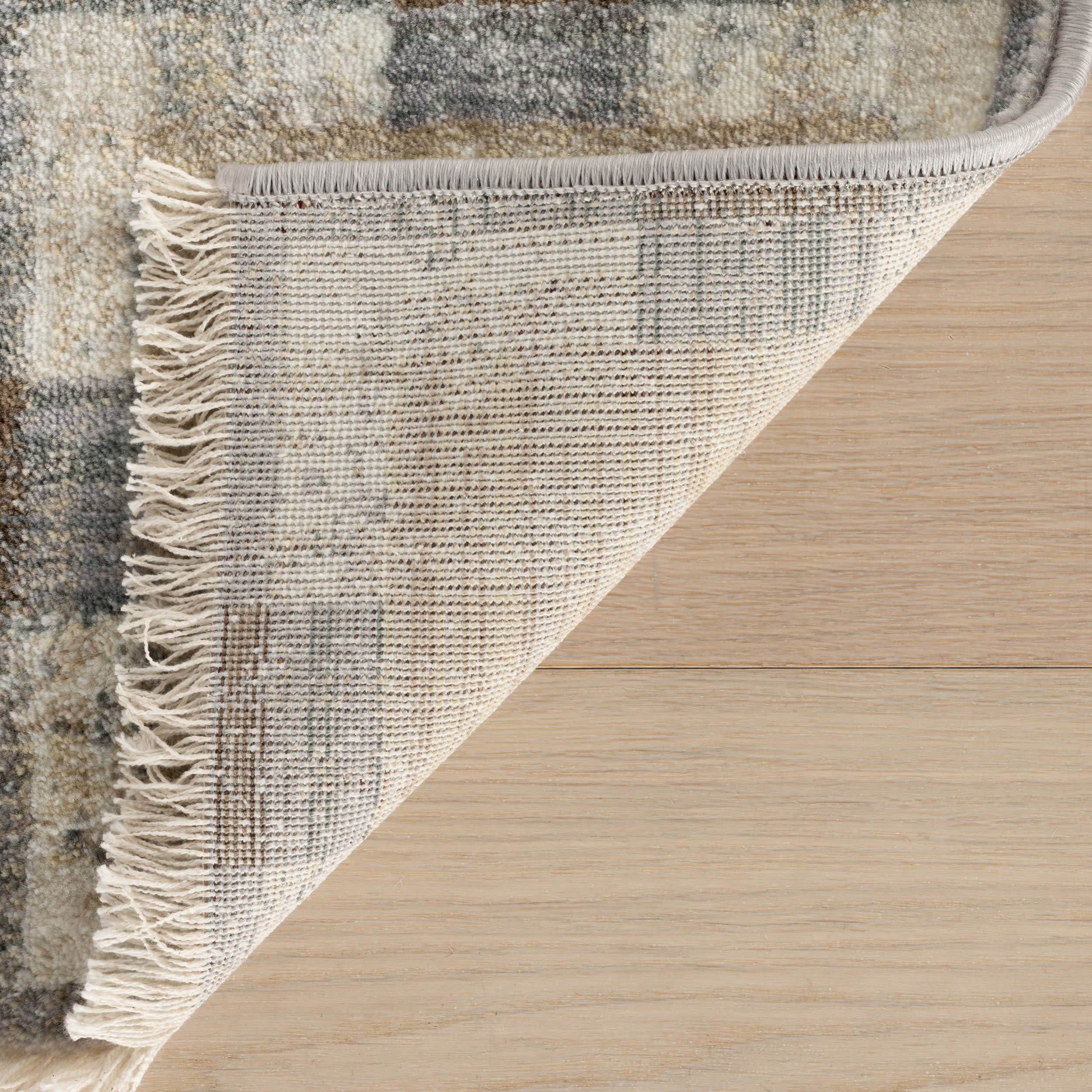 Sorelle Modern Plaid Rug | Beige