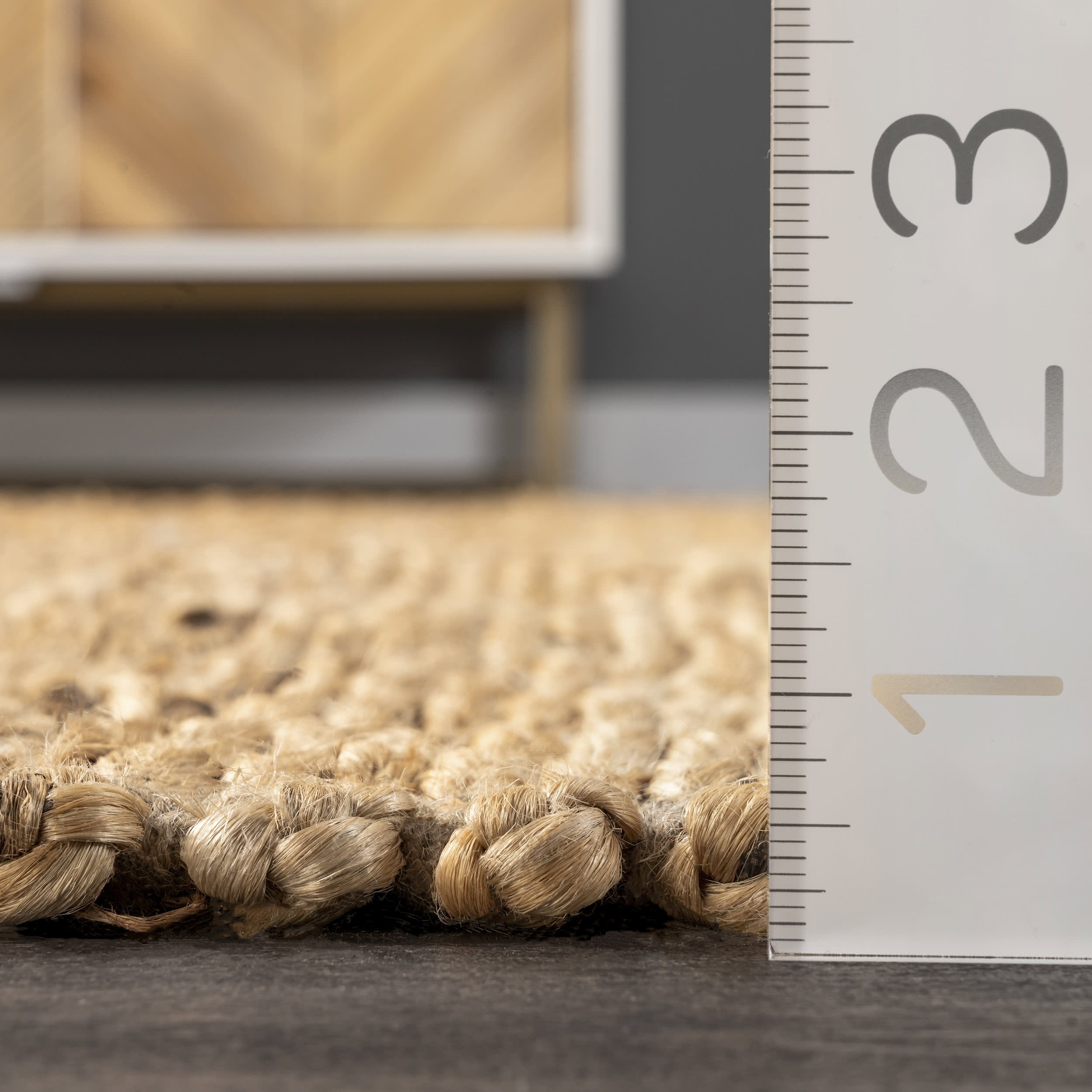 Pampas Jute Tasseled Rug | Natural