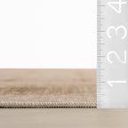 Manvie Traditional Washable Rug | Brown