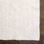 Washable Solid Shag Rug | Off White