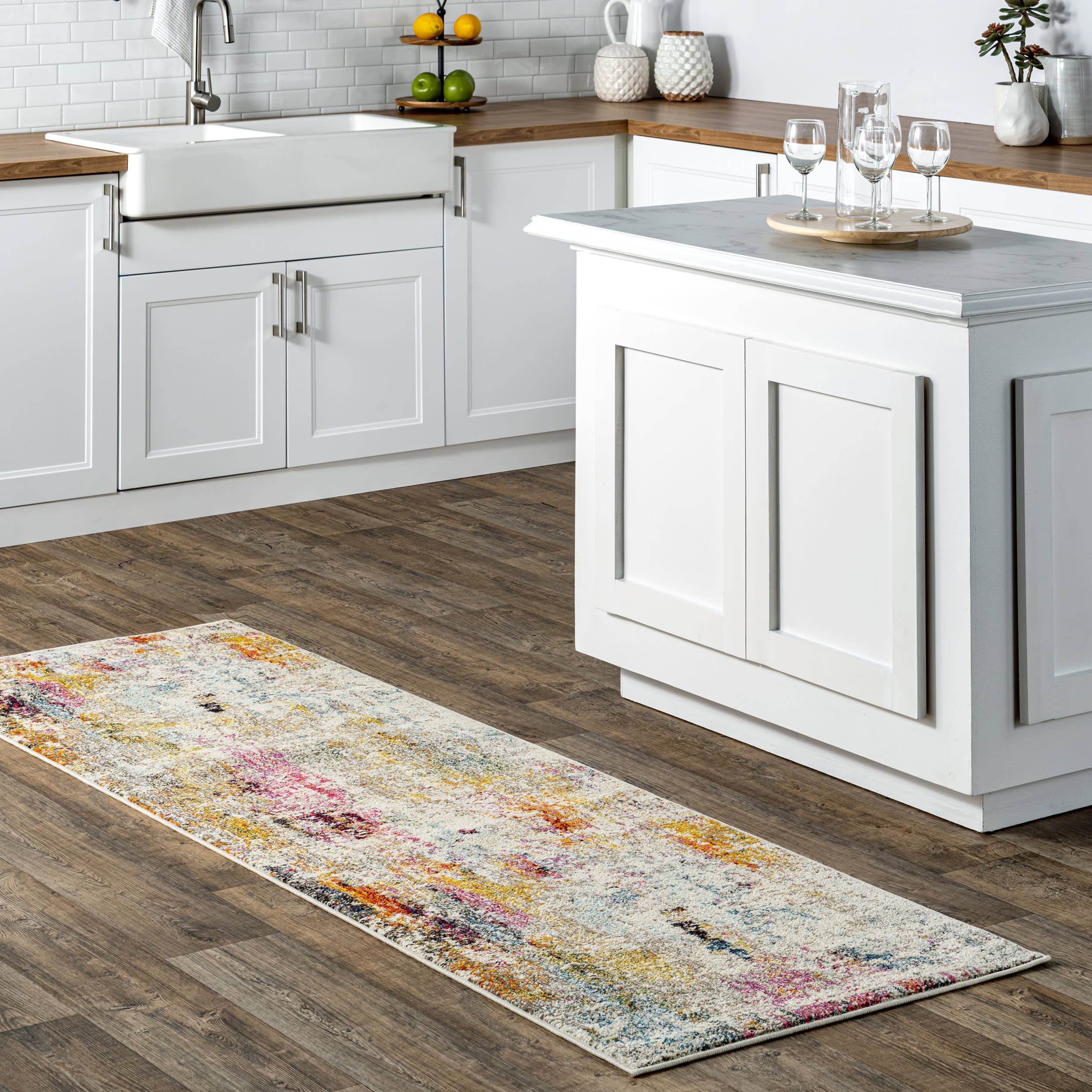 Clouded Impressionism Rug | Multicolor Secondary image