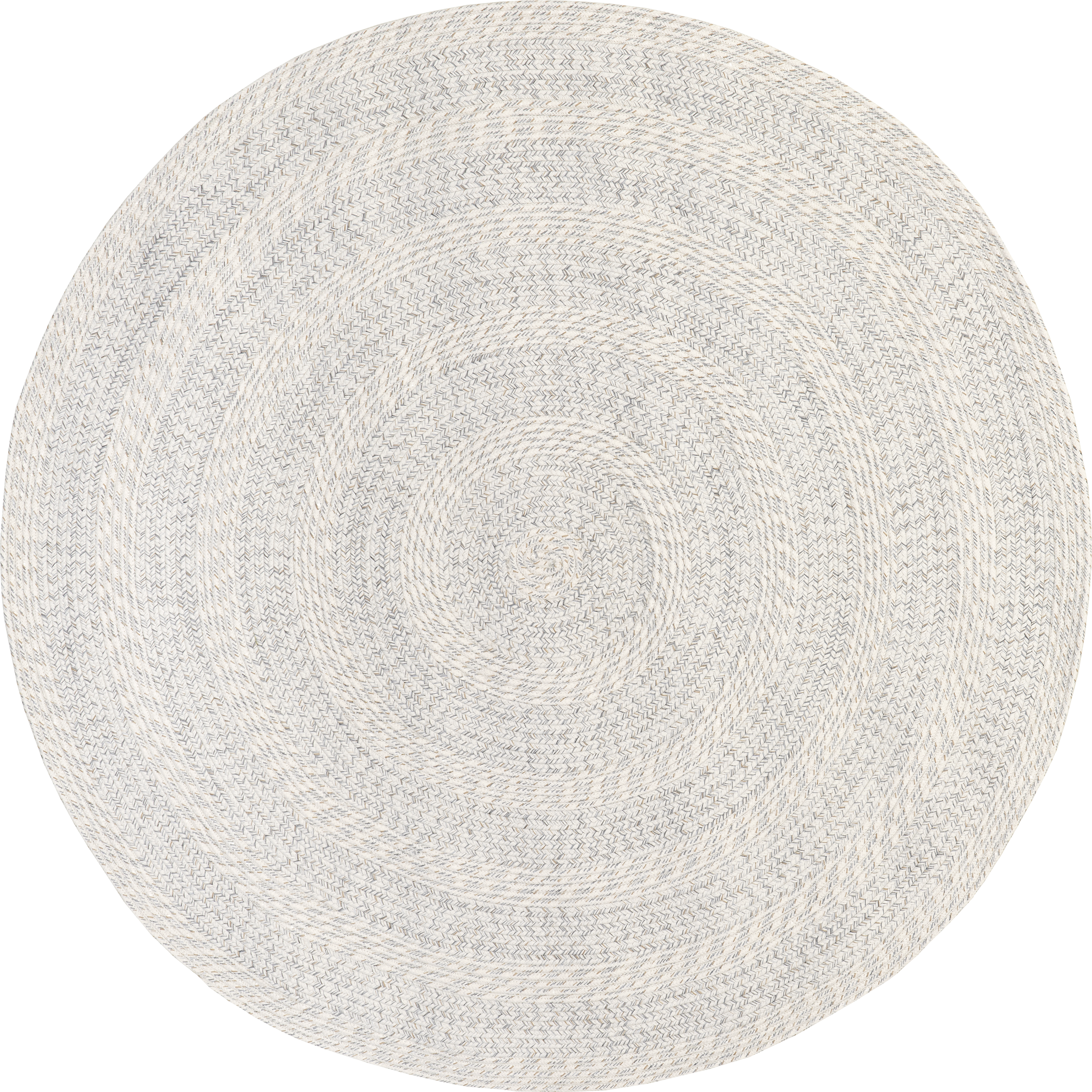 Braided Texture Indoor/Outdoor Rug | Ivory Main image