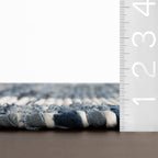 Dymera Denim Bohemian Bordered Rug | Blue