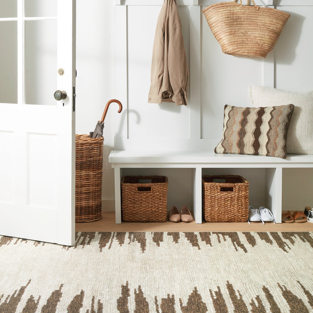 Moss Machine Washable Rug | Russet