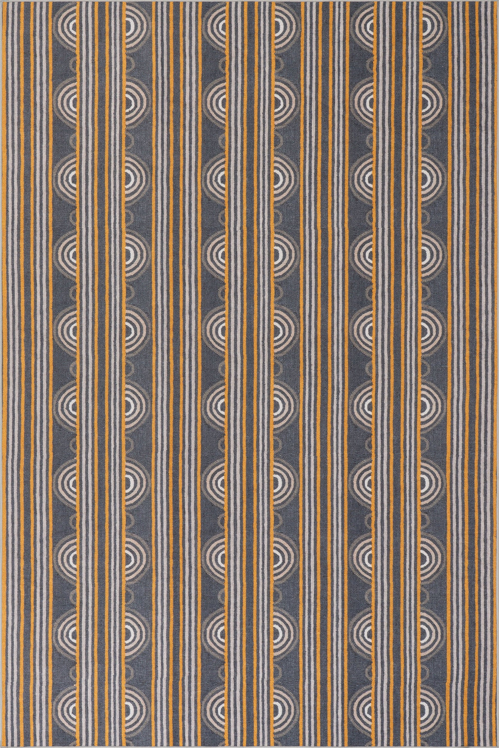 Button Machine Washable Rug | Grey