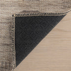 Nouran Modern Geometric Washable Rug | Brown