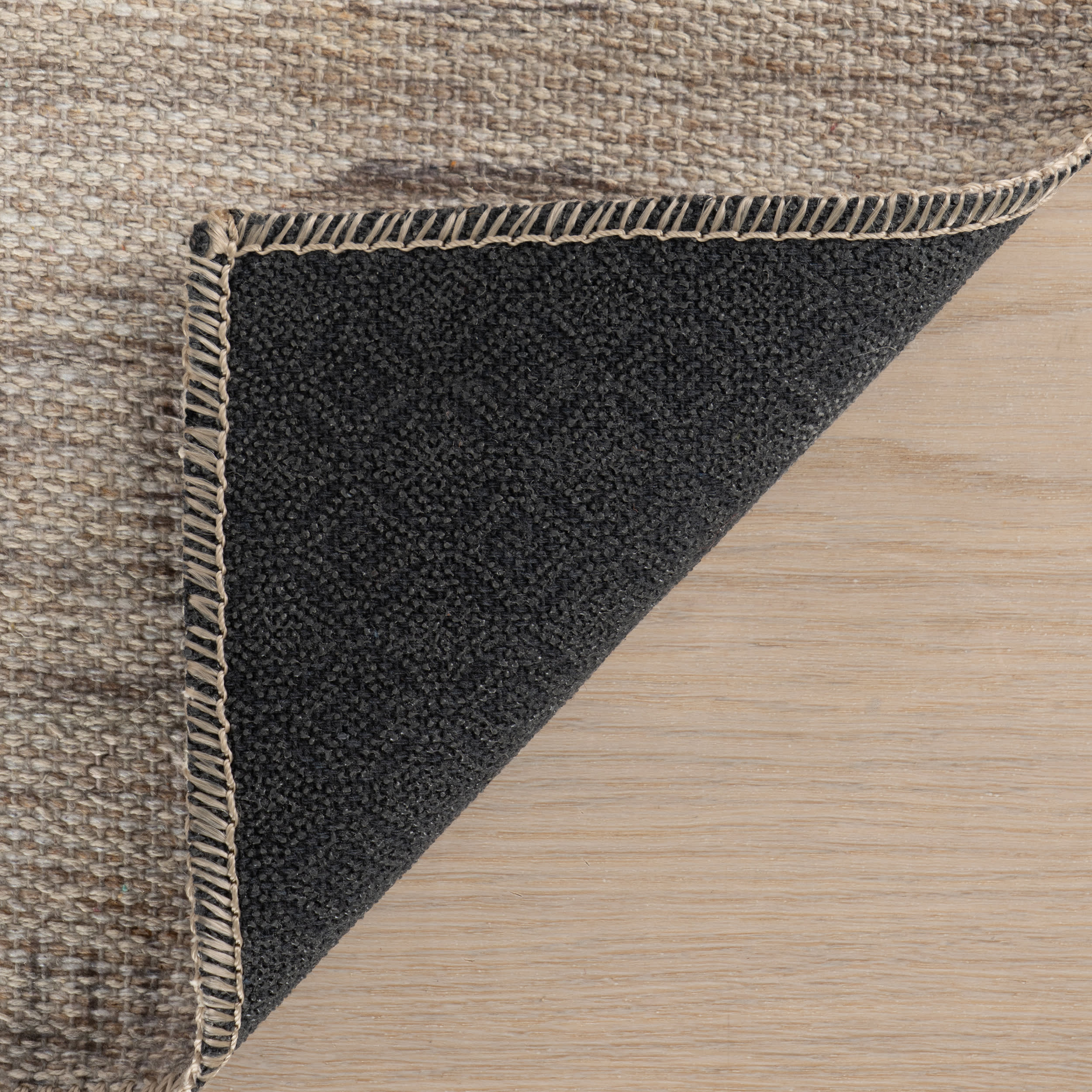Nouran Modern Geometric Washable Rug | Brown