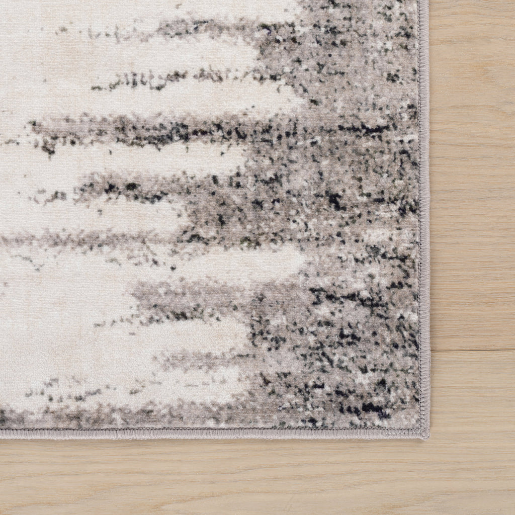 Fauzi Bohemian Washable Rug | Ivory