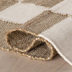 Tierra Jute Modern Farmhouse Rug | Brown