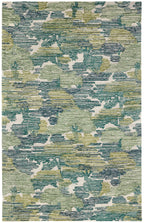Ladycross Hand Hooked Wool Rug | Green