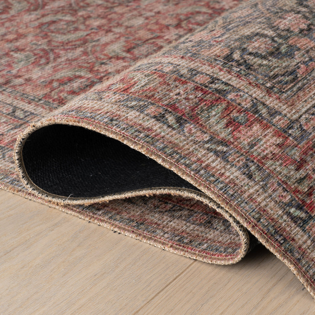 Merit Traditional Medallion Rug | Red