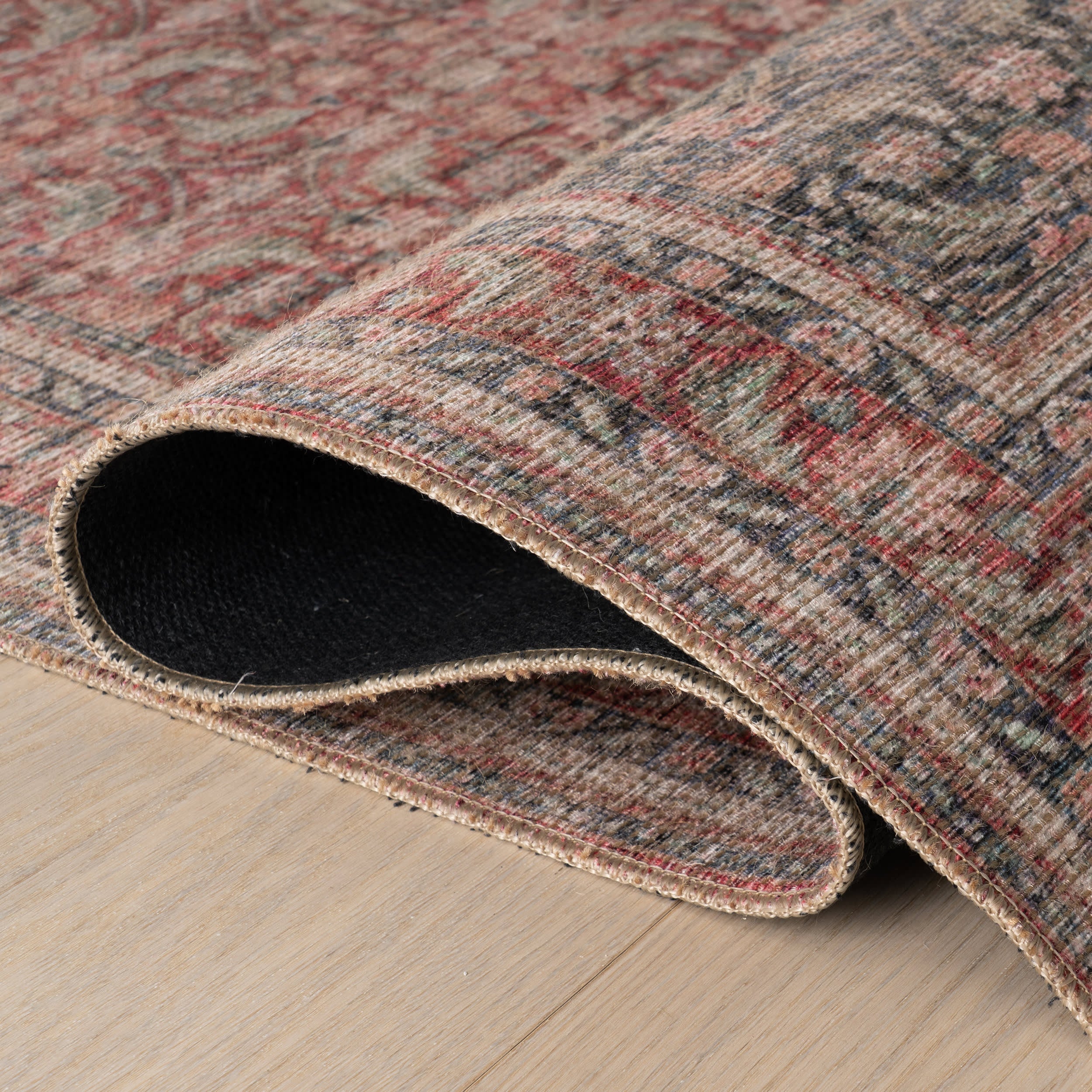 Merit Traditional Medallion Rug | Red