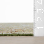 Lianna Washable Vines Rug | Green