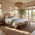 Mireille Solid Wool Cozy Rug | Sand