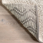 Therese Chevron Wool Rug | Ivory