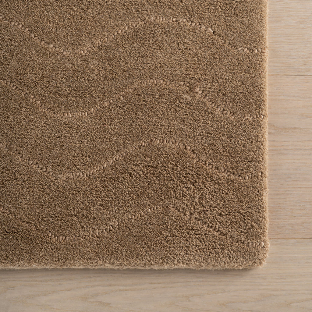 Mireille Solid Wool Cozy Rug | Sand
