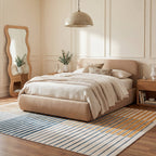 Mauzi Modern Striped Washable Rug | Golden