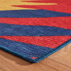 Graphic Machine Washable Rug | Multi
