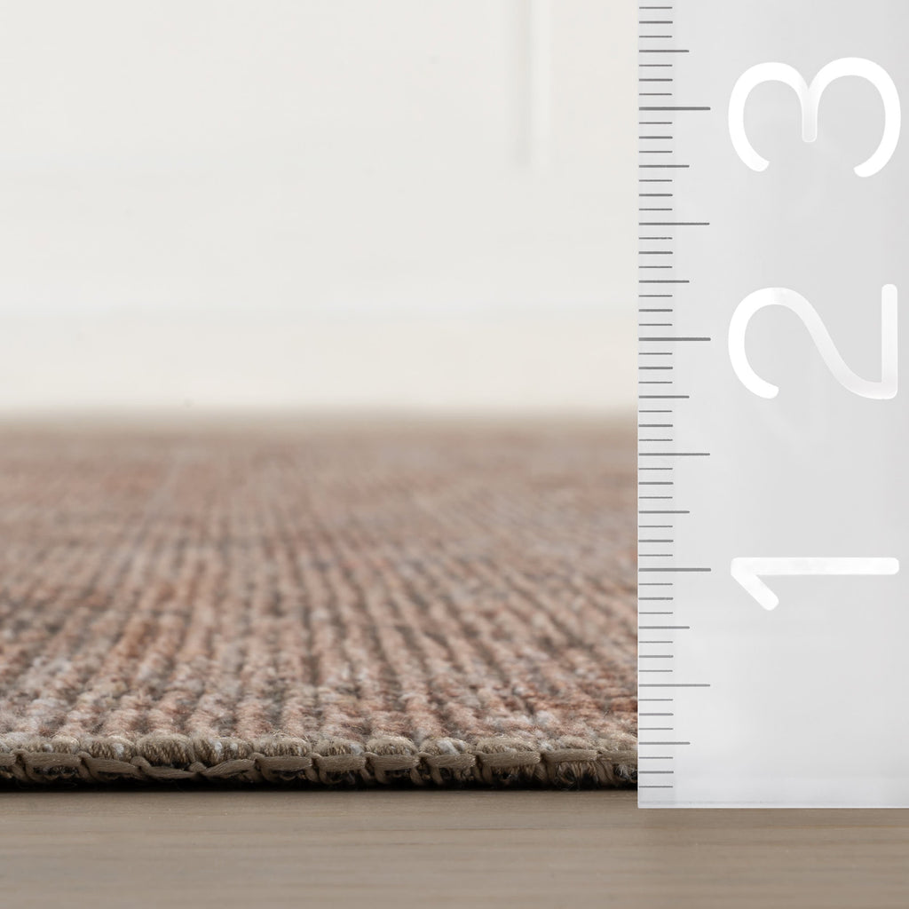 Partha Vintage & Distressed Washable Rug | Peach