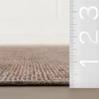 Partha Vintage & Distressed Washable Rug | Peach