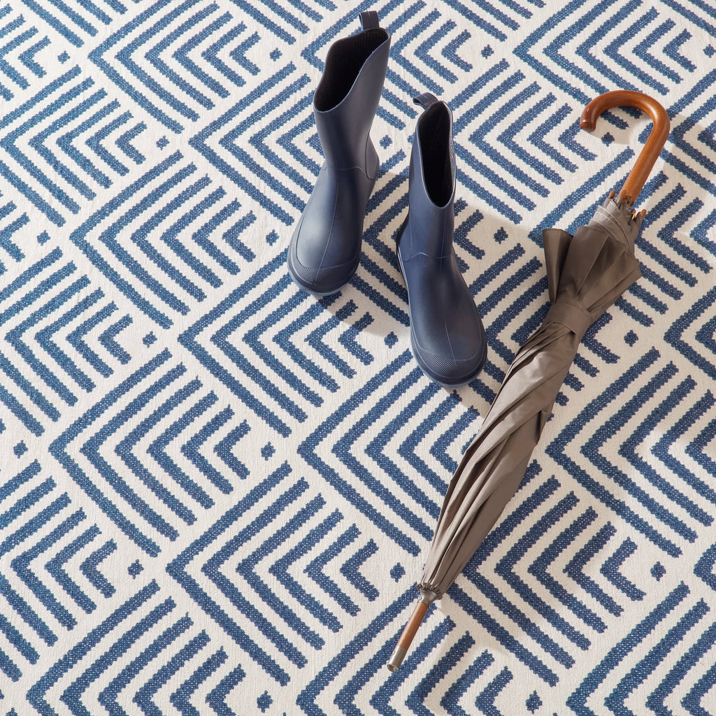 Cleo Machine Washable Rug | Navy