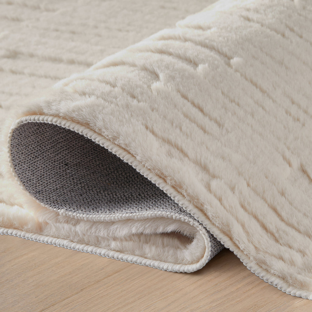 Archie Machine Washable Rug | Ivory