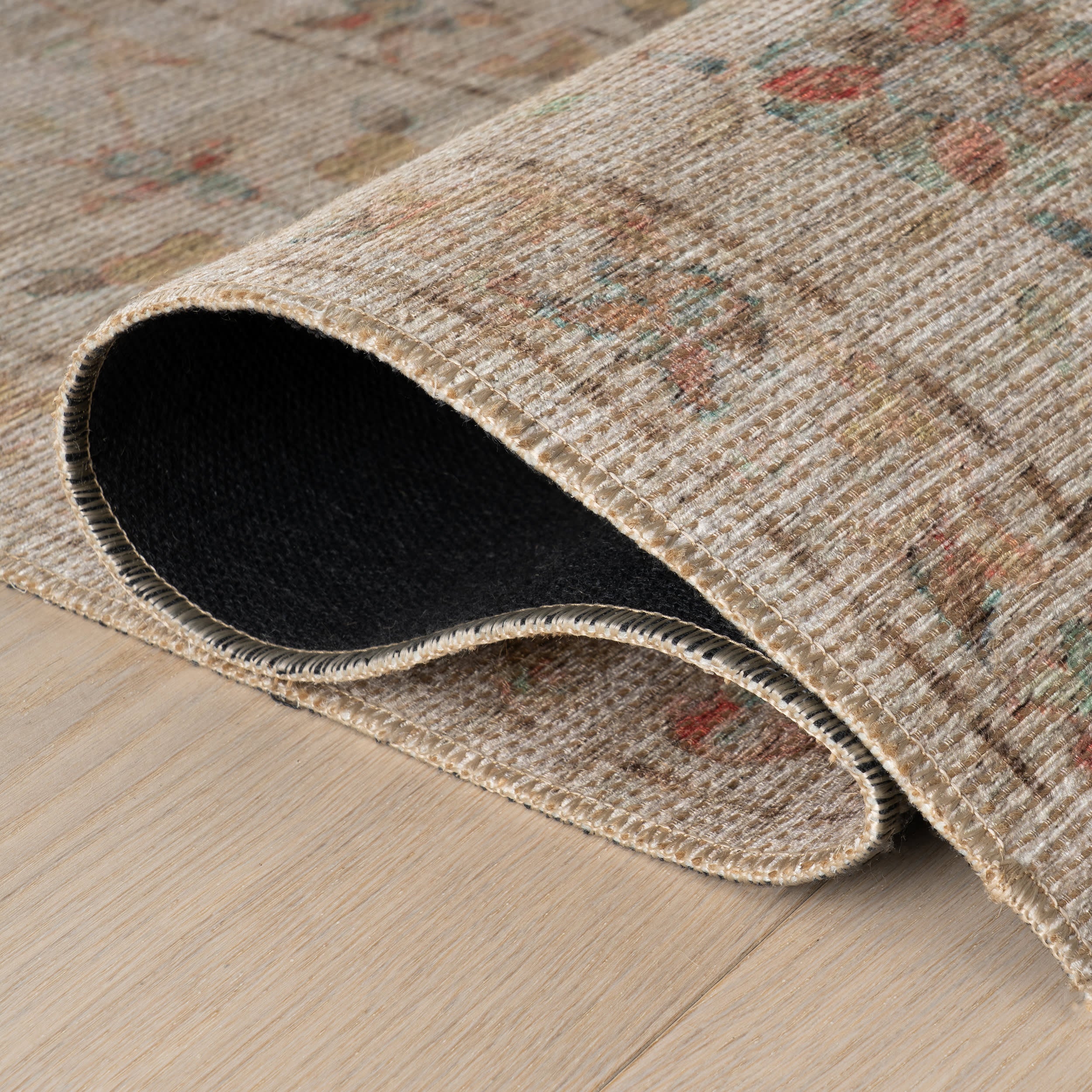 Tiye Traditional Floral & Paisley Rug | Beige