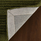 Cotina Modern Bordered Handmade Wool Rug | Green