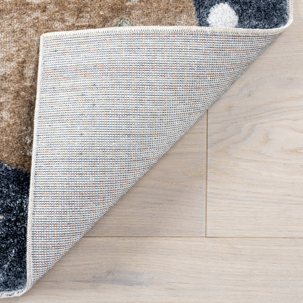 Scottie Kids Outerspace Washable Rug | Beige