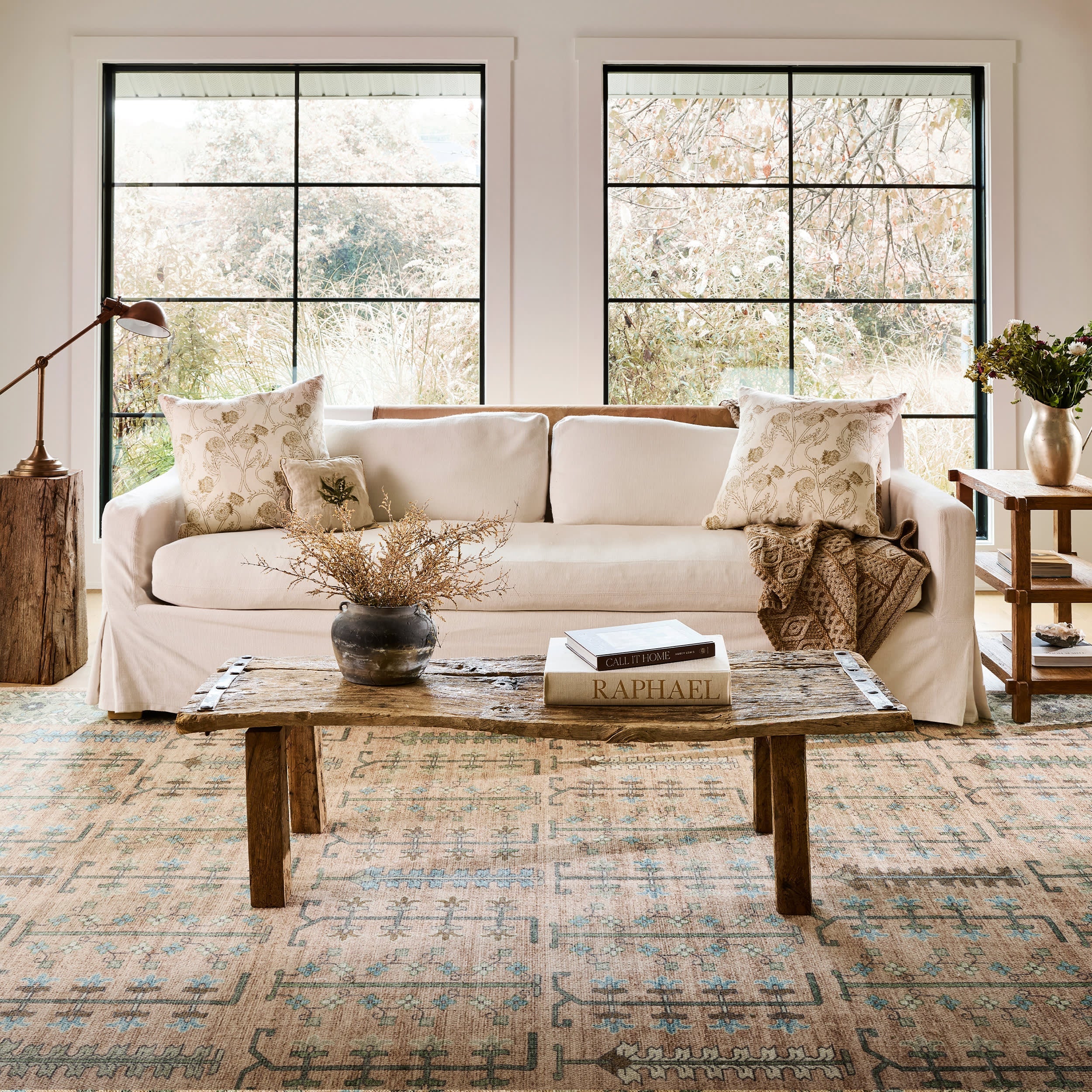 Mythic Wool and Cotton Rug | Peach Secondary image