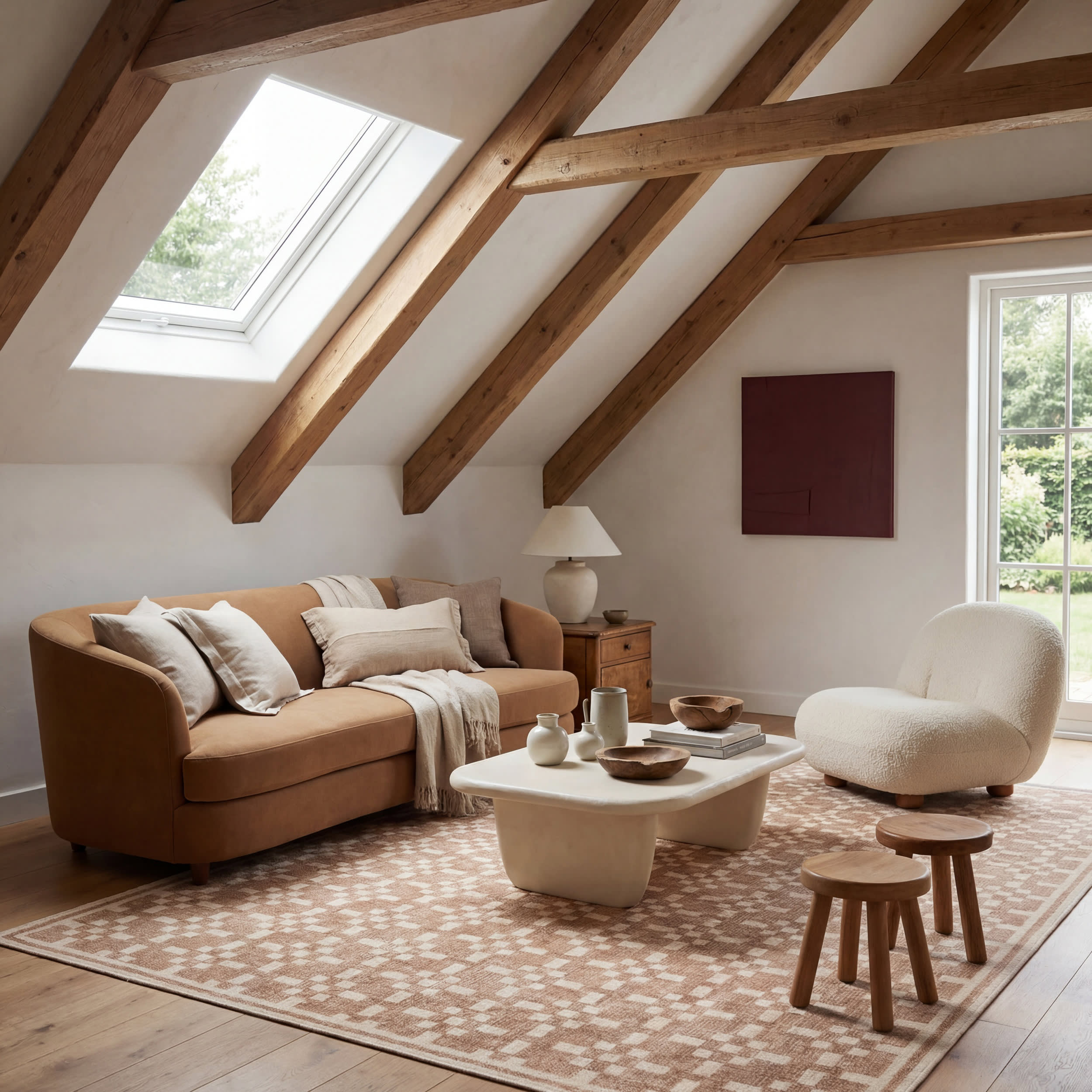 Innex Bohemian Washable Rug | Natural
