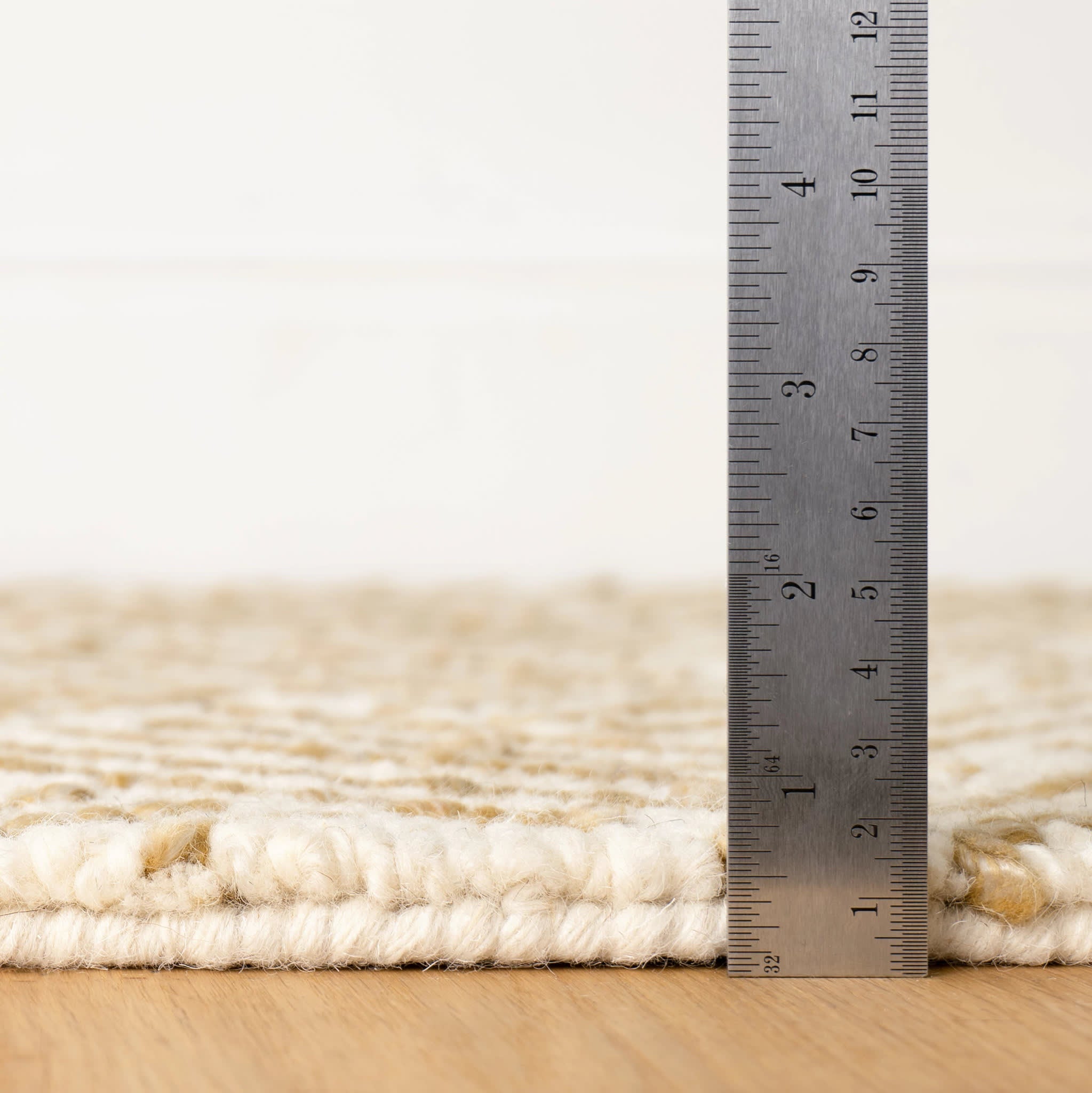 Layers Hand Hooked Wool Rug | Ochre