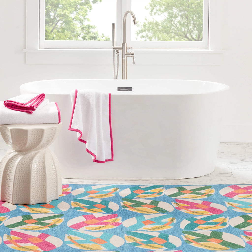 Lily Pad Machine Washable Rug | Spring