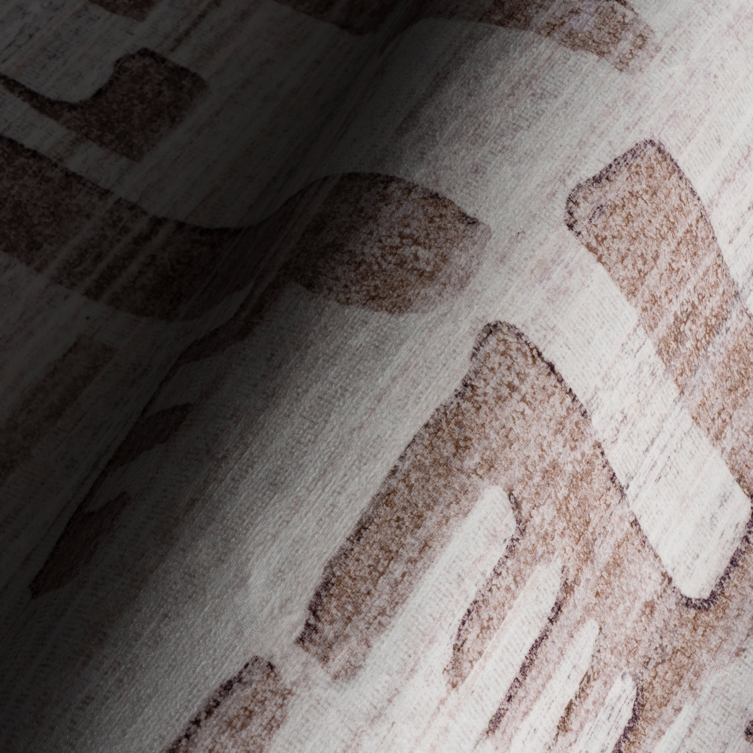 Janatha Moroccan Abstract Washable Rug | Ivory Image secondaire du produit