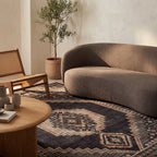 Mev Oriental and Persian Washable Rug | Brown