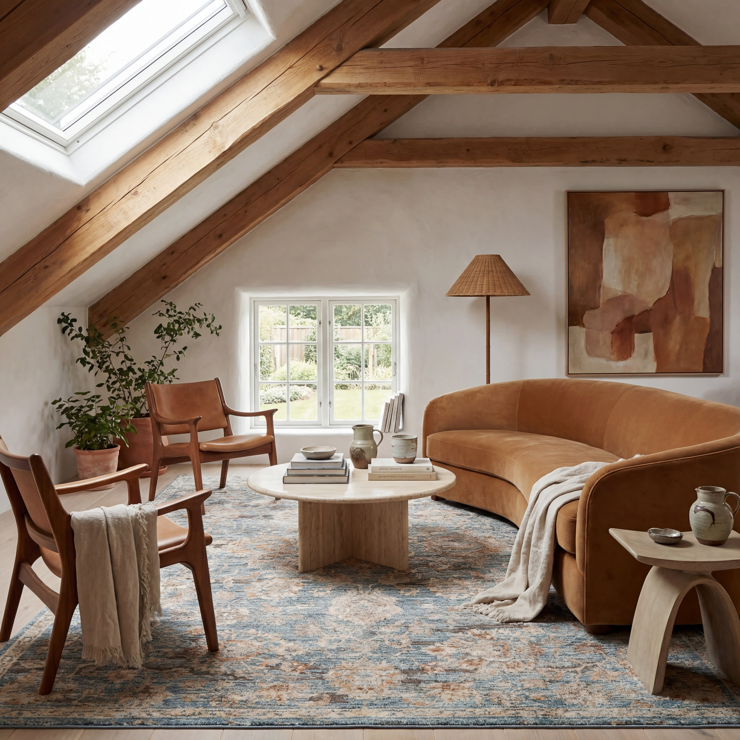 Halima Traditional Vintage Floral Rug | Blue Image secondaire du produit