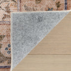 Sinikse Floral and Paisley Washable Rug | Peach
