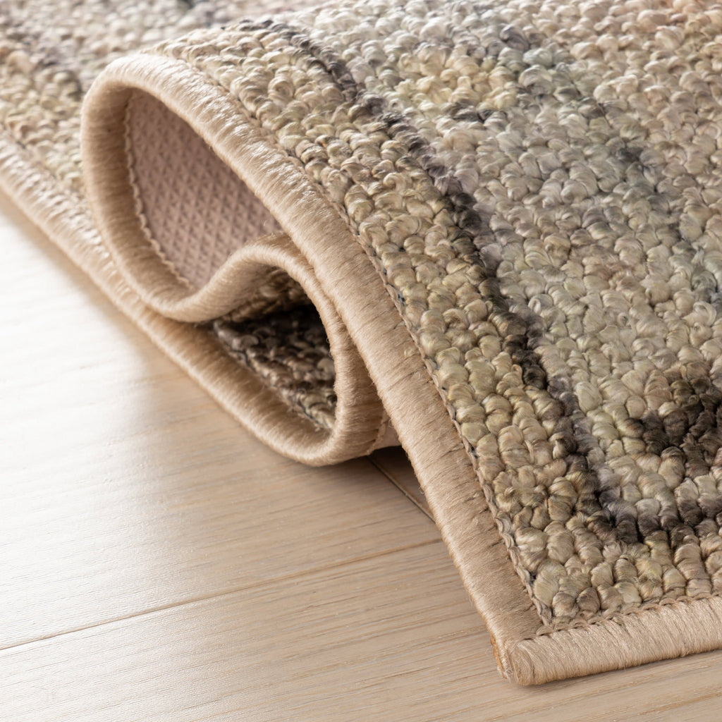 Ilysera Traditional Bordered Washable Rug | Beige
