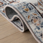 Clarese Oriental and Persian Washable Rug | Blue