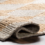 Deja Diamond Jute Trellis Rug | Natural