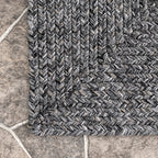 Everywhere Hand-Braided Indoor/Outdoor Rug | Charcoal