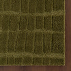 Avela Textured Abstract Rug | Green