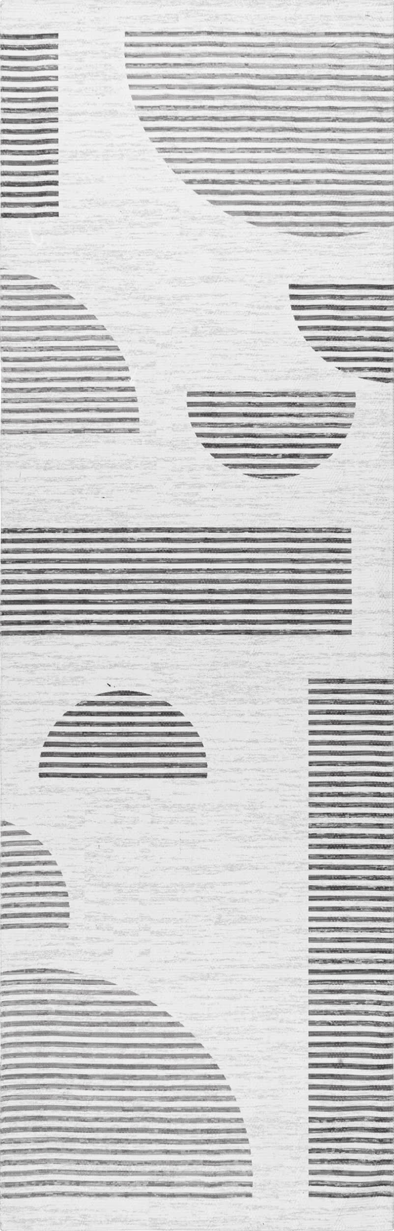 Abby Washable Geometric Rug | Ivory Main image