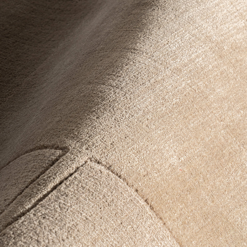 Petra High-Low Wool-Blend Rug | Fawn